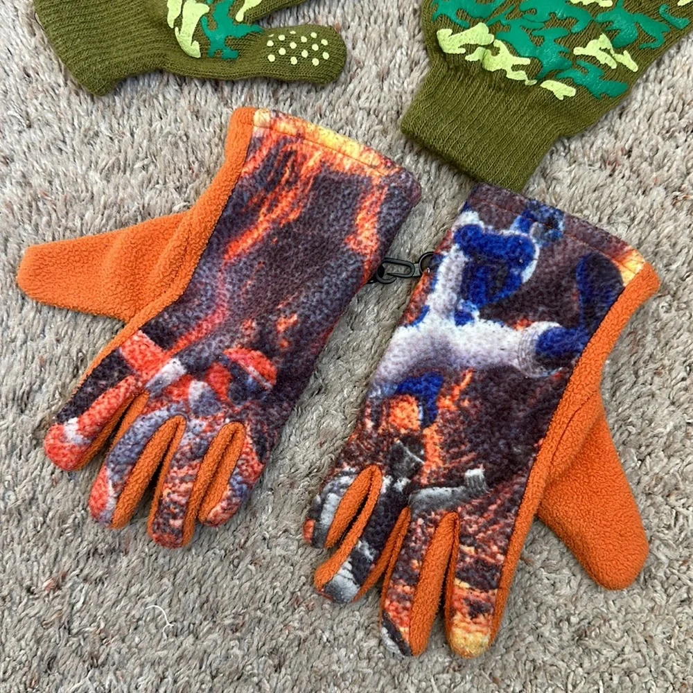 BOYS set of 2 gloves size XS power rangers